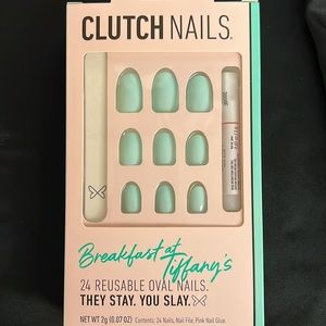 *Brand New* CLUTCH Nails “Breakfast at Tiffany’s” 24 Reusable Oval Nail set